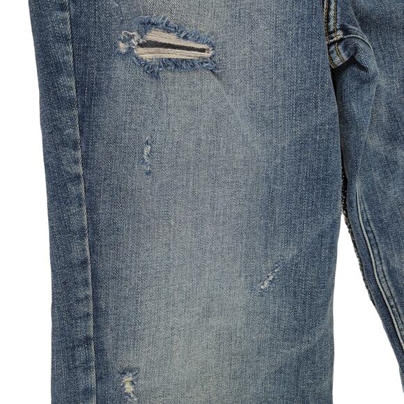 EUC Silver Jeans Womens W30/L27 Vintage Ankle Straight Distressed Raw Hem - Picture 8 of 13